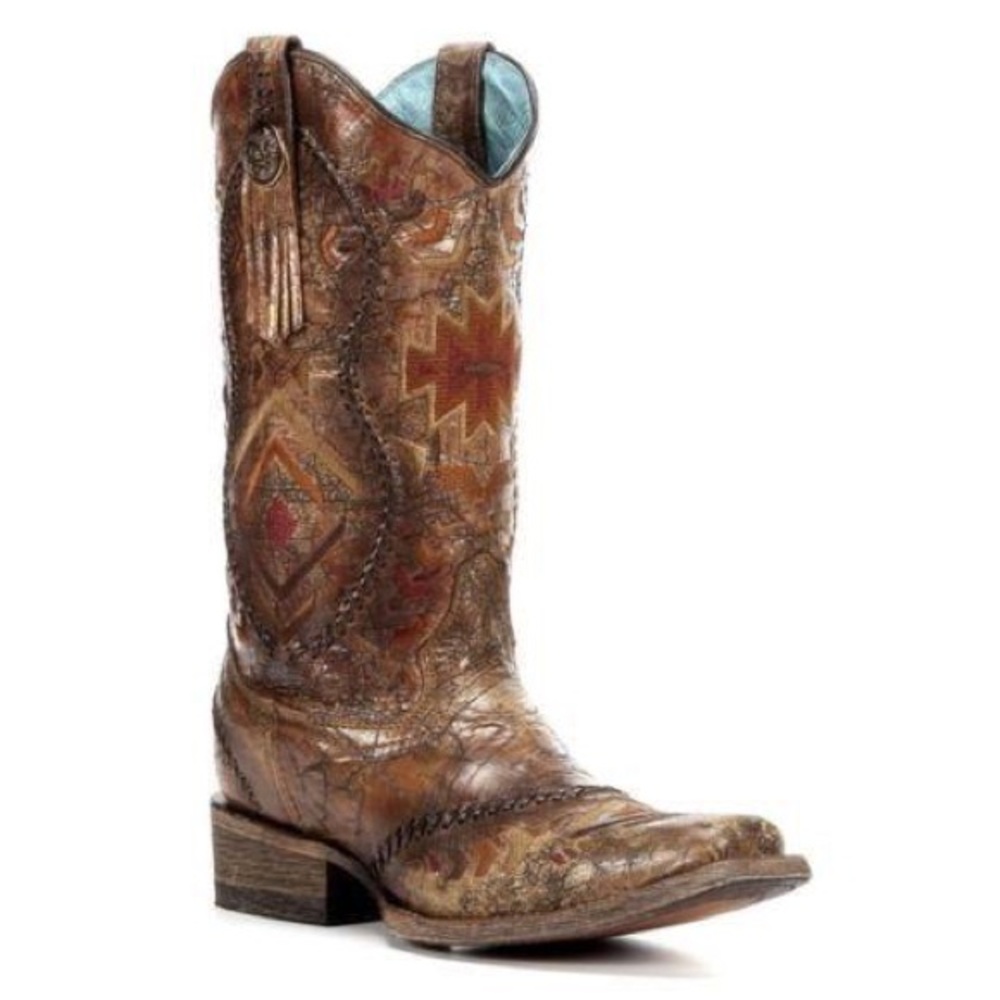 Corral Aztec Western Women’s Boots Walking Heel